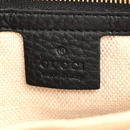 Gucci Pebbled Calfskin Small Soho Top Handle Bag Black 6 of 11