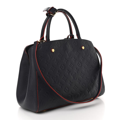 Louis Vuitton Empreinte Montaigne MM Marine Rouge 3 of 12