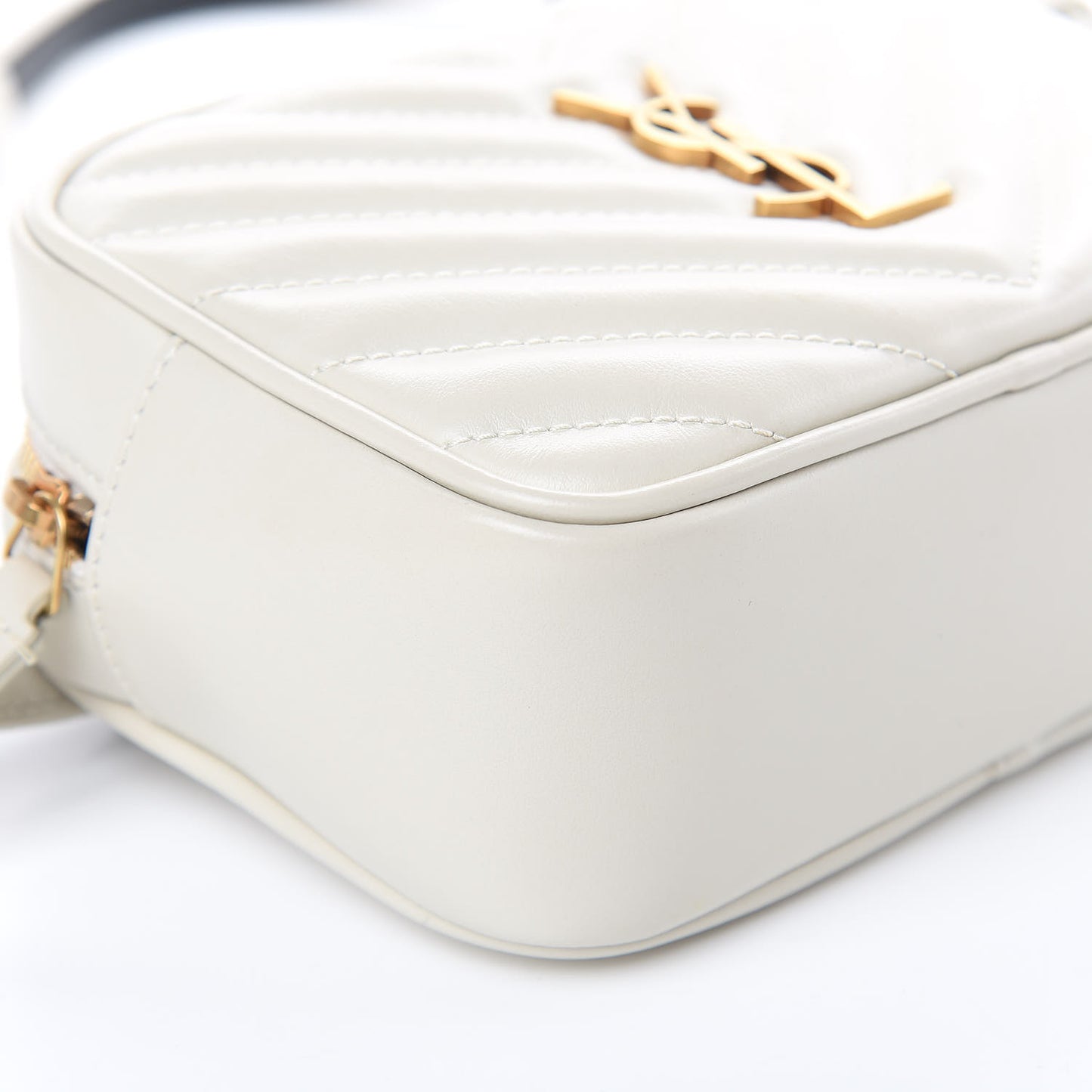Calfskin Matelasse Monogram Lou Belt Bag Ivory