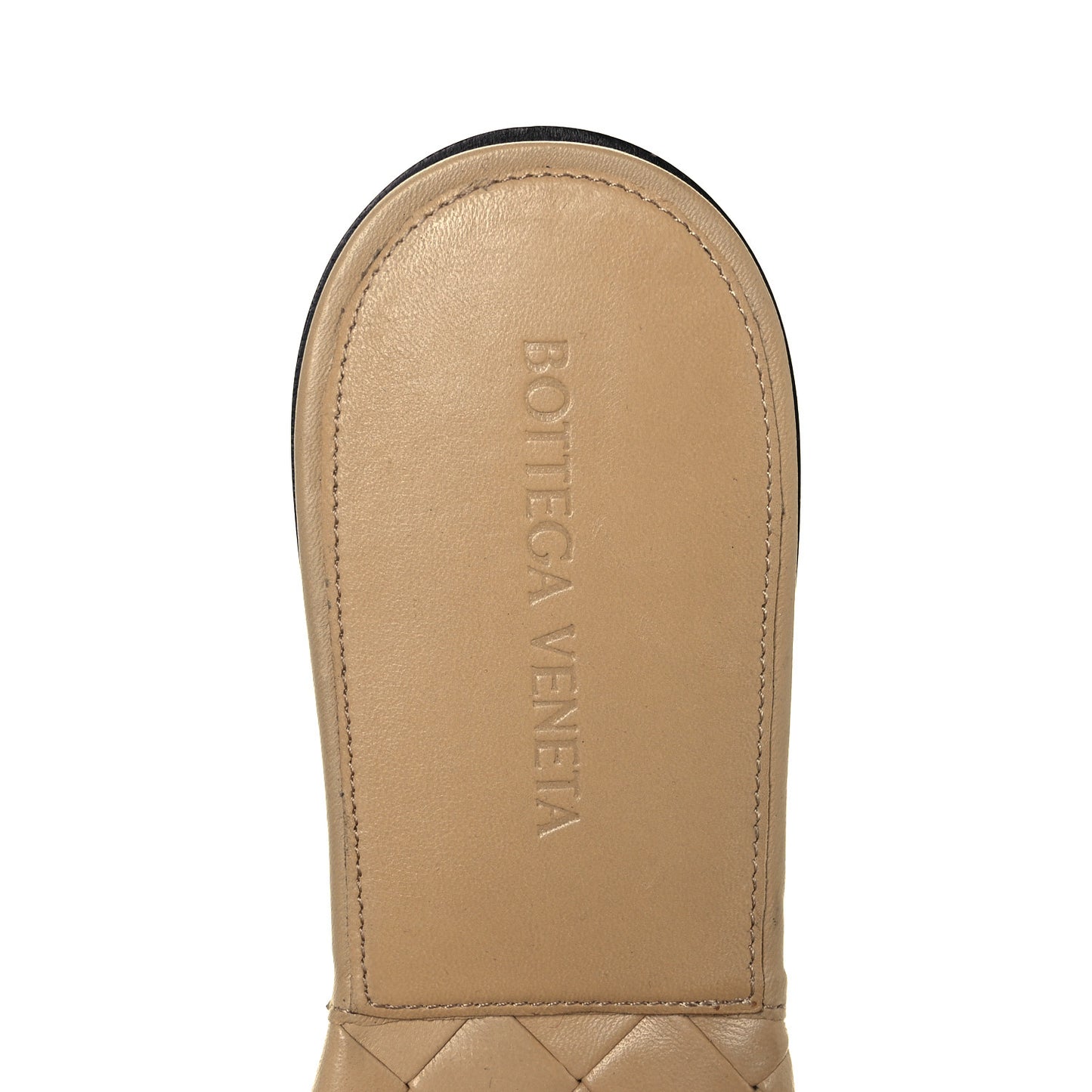 Nappa Maxi Intrecciato Lido Flat Sandals 38.5 Bandage
