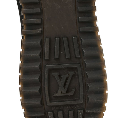 Louis Vuitton Suede Monogram Run Away Sneakers 40 Black 6 of 8