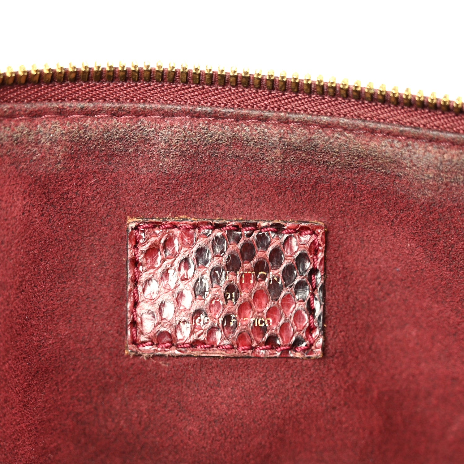 Louis Vuitton Snakeskin Monogram Pallas Red 8 of 12