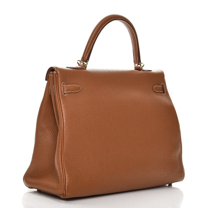 Hermes Togo Kelly Retourne 35 Gold 4 of 34