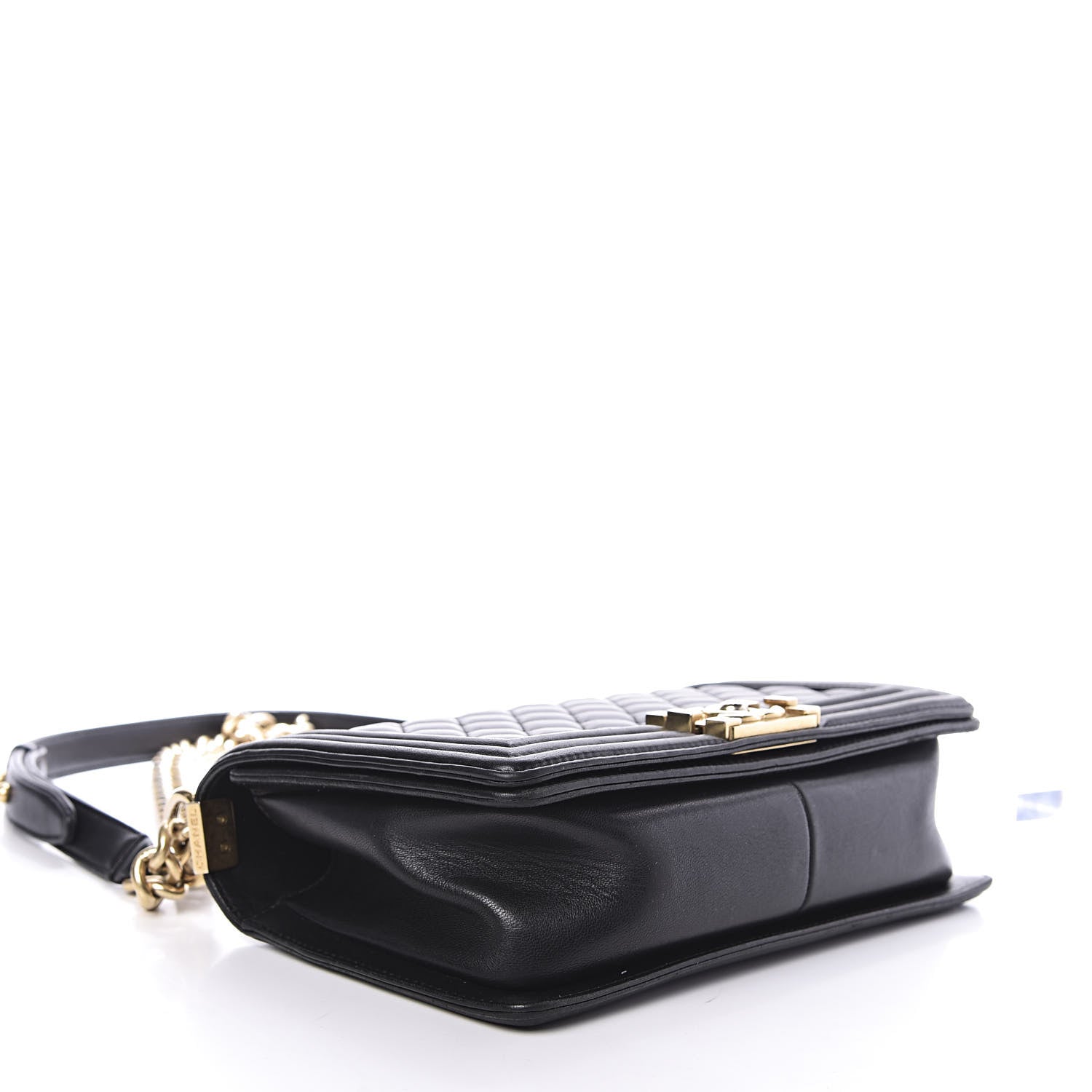 Chanel Lambskin Quilted Medium Boy Flap Black 4 of 13