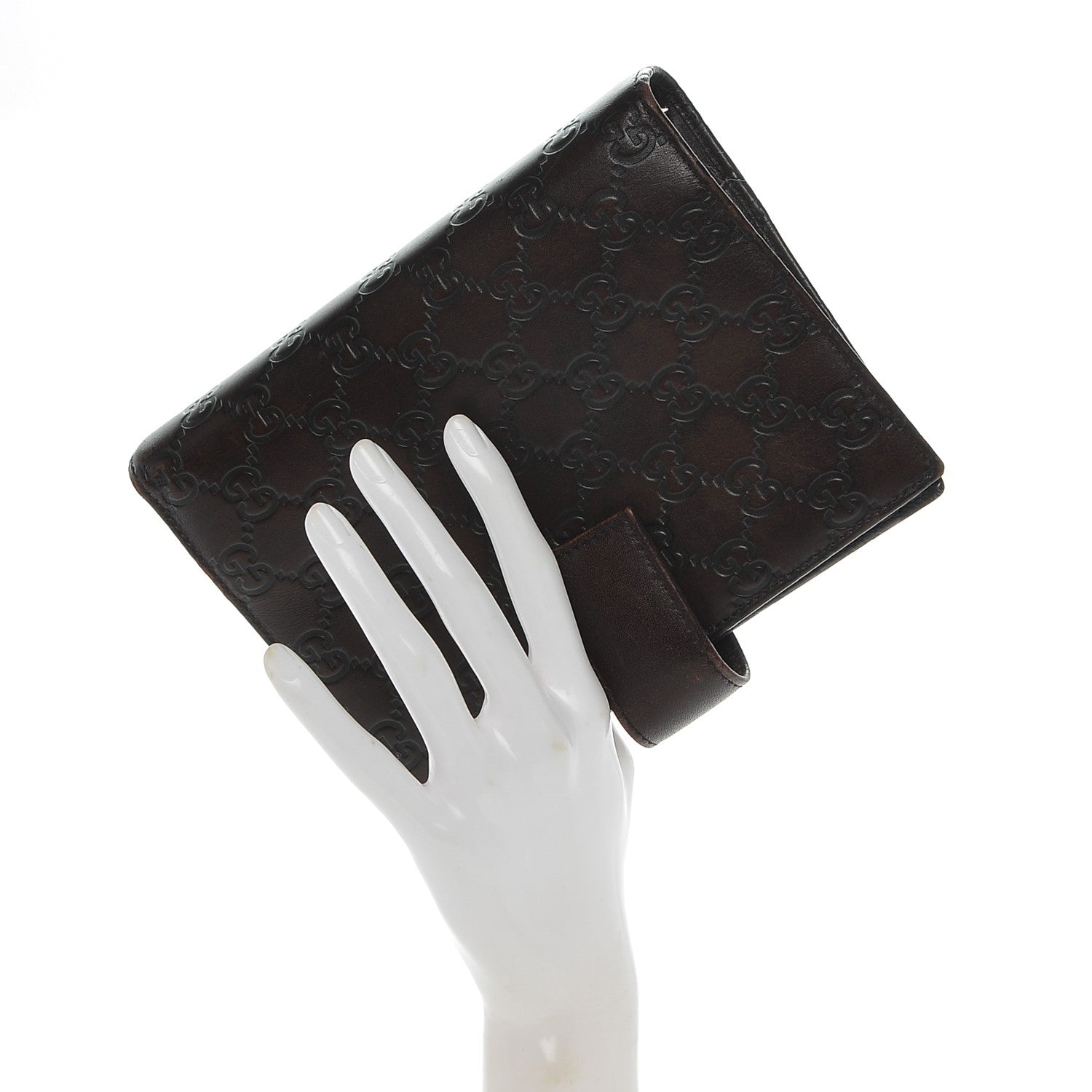 Gucci Guccissima Standard Agenda Dark Brown 2 of 8