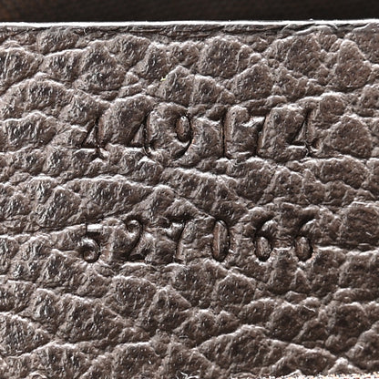 Gucci Monogram Dollar Calfskin Belt Bag Beige Ebony Testa di Moro Marrone Scuro 7 of 15