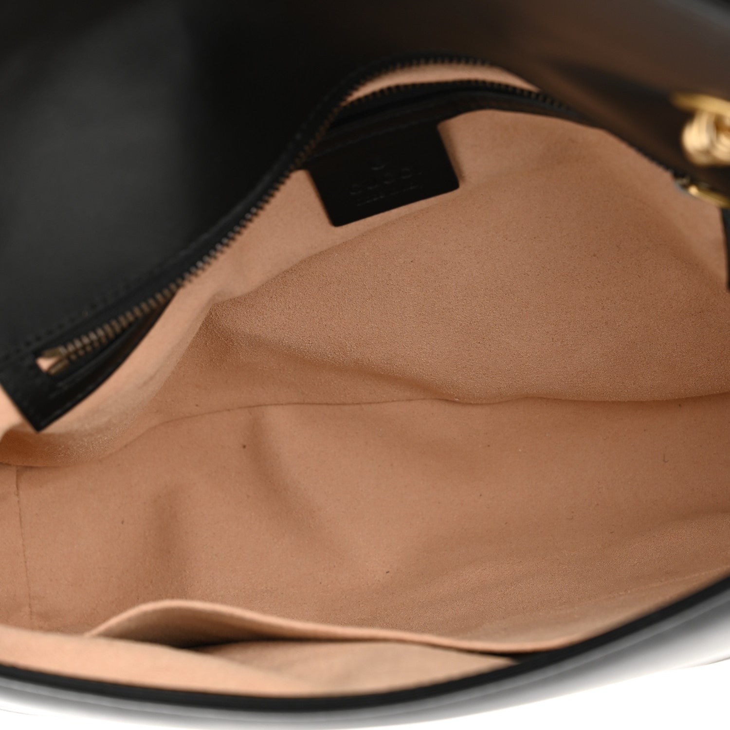 Gucci Calfskin Matelasse Medium GG Marmont Shoulder Bag Black 4 of 11