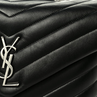 Saint Laurent Calfskin Y Quilted Monogram Medium Loulou Chain Satchel Black 16 of 21