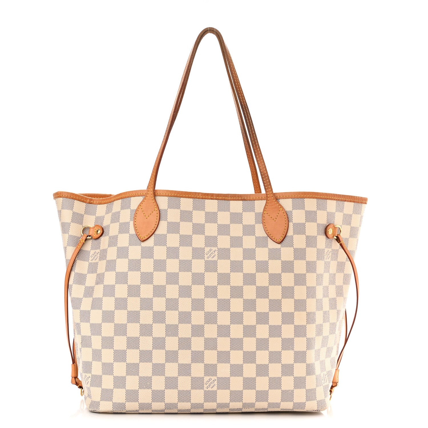 Louis Vuitton Damier Azur Neo Neverfull MM Rose Ballerine 3 of 16