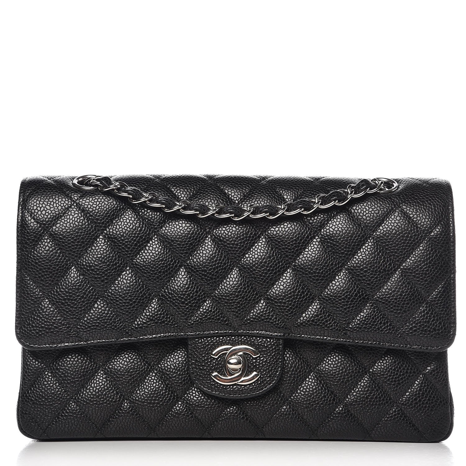 Chanel Caviar Quilted Medium Double Flap Black 1 of 10