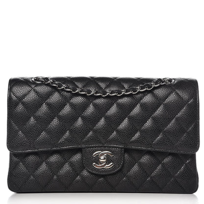Chanel Caviar Quilted Medium Double Flap Black 1 of 10