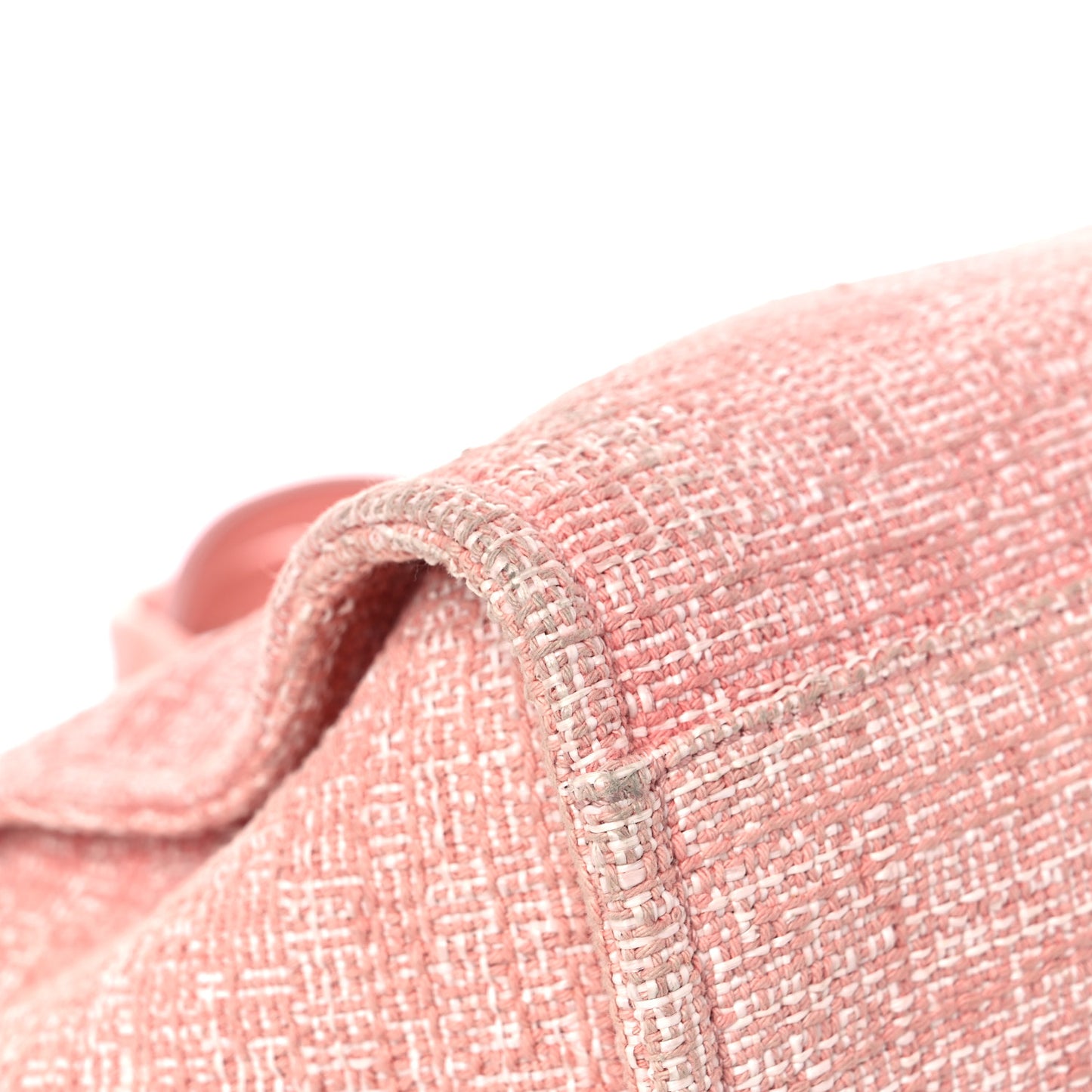 Straw Lurex Large Deauville Tote Pink