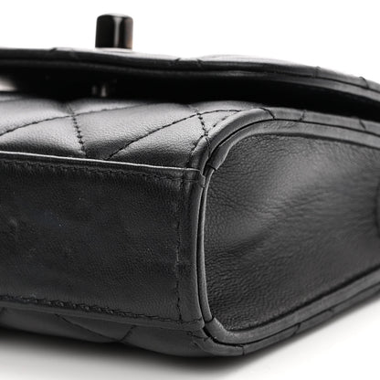 Chanel Lambskin Quilted Mini Trendy CC Chain Wallet So Black 10 of 10