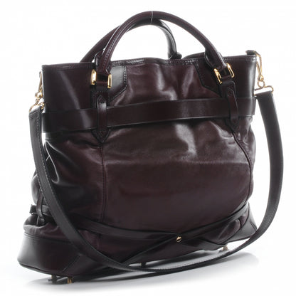 Burberry Soft Lambskin Bridle Calfskin Large Gosford Hobo Black 3 of 10