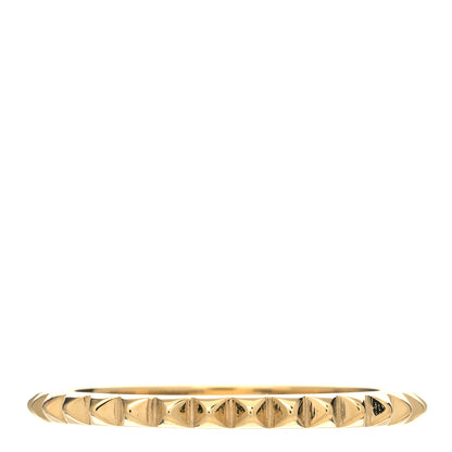 Foundrae 18K Yellow Gold Pyramid Eternity Band Ring 53 6.5 1 of 5