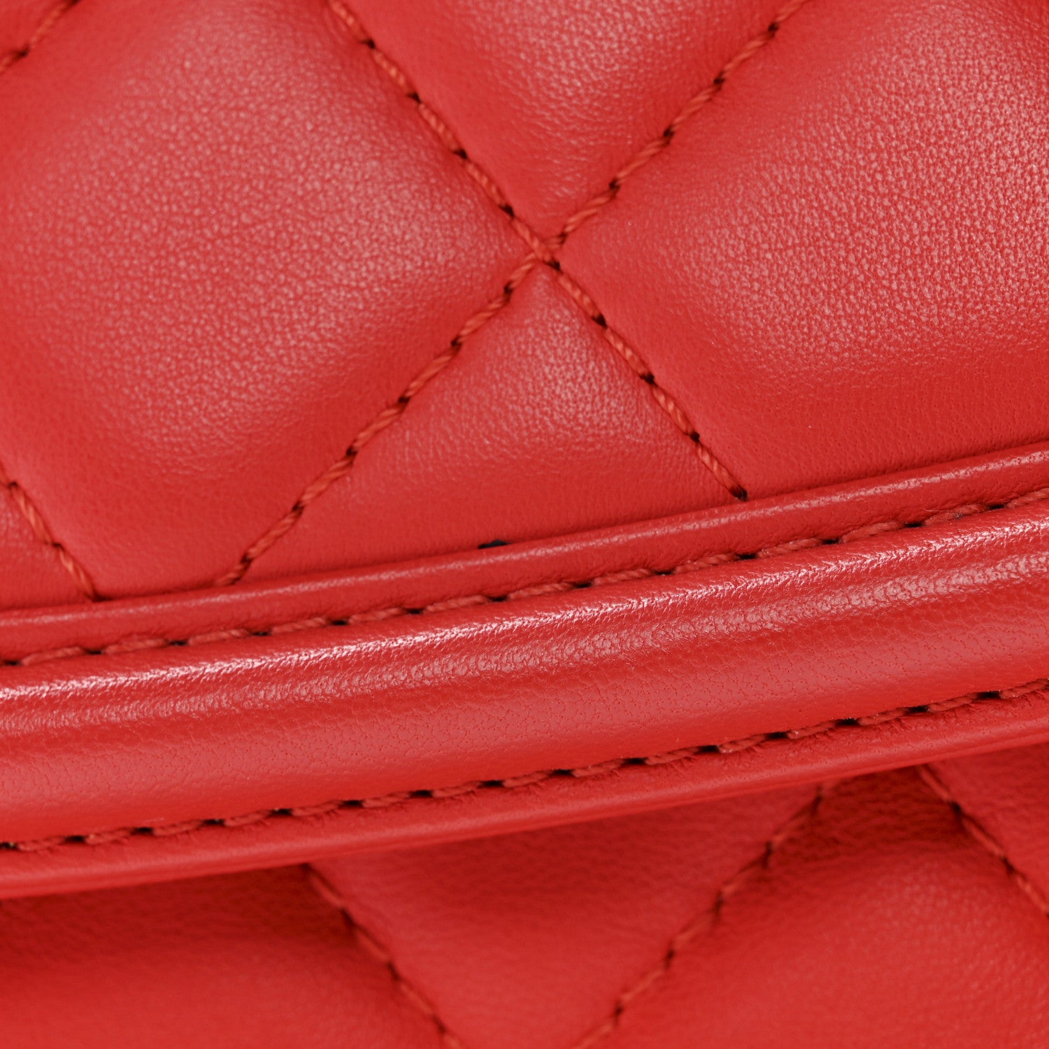 Chanel Lambskin Quilted Large Geometric Flap Red 13 of 13
