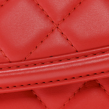 Chanel Lambskin Quilted Large Geometric Flap Red 13 of 13