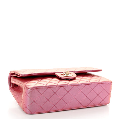 Chanel Iridescent Caviar Quilted Medium Double Flap Pink 3 of 8