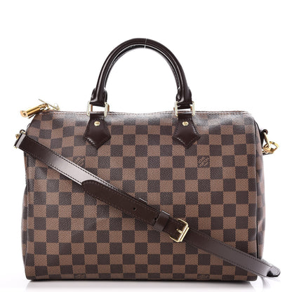 Louis Vuitton Damier Ebene Speedy Bandouliere 30 1 of 10