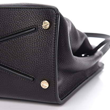 Valentino Garavani Pebbled Calfskin Large JoyLock Satchel Black 11 of 12
