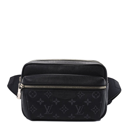 Louis Vuitton Taiga Monogram Eclipse Outdoor Bum Bag Black 1 of 10