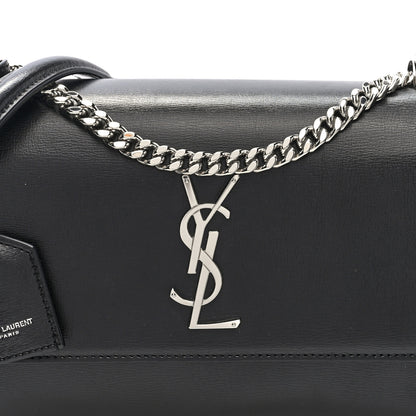 Saint Laurent Calfskin Medium Monogram Sunset Black 7 of 9