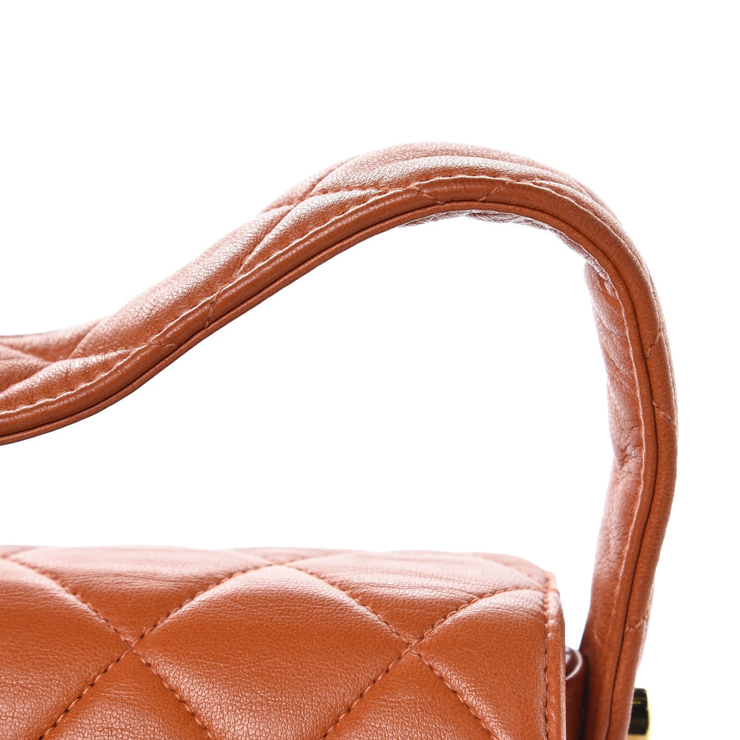 Chanel Lambskin Quilted Medium Double Sided Flap Orange 17 of 18
