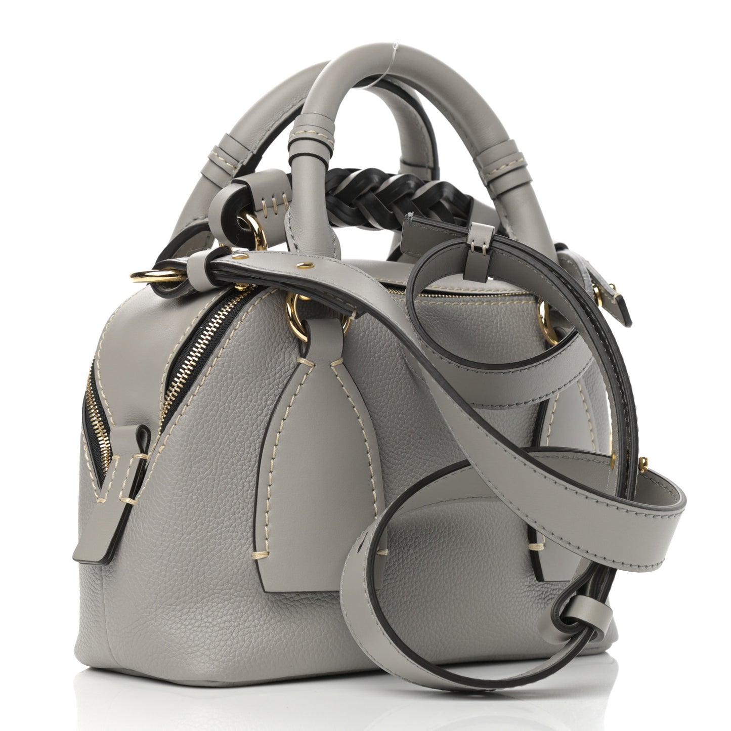 Calfskin Small Daria Stormy Grey
