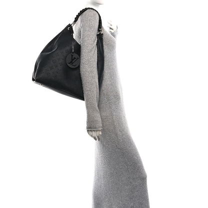 Louis Vuitton Mahina Carmel Hobo Black 2 of 9