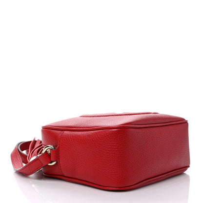 Gucci Pebbled Calfskin Small Soho Disco Bag Tabasco Red 4 of 9