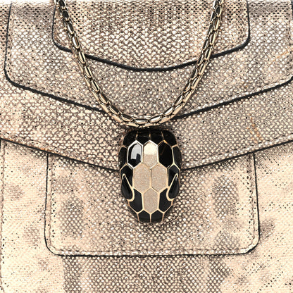 Bulgari Metallic Karung Serpenti Forever Top Handle Gold 7 of 9
