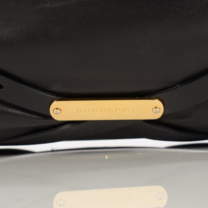 Burberry Soft Lambskin Bridle Calfskin Medium Gosford Hobo Black 3 of 12