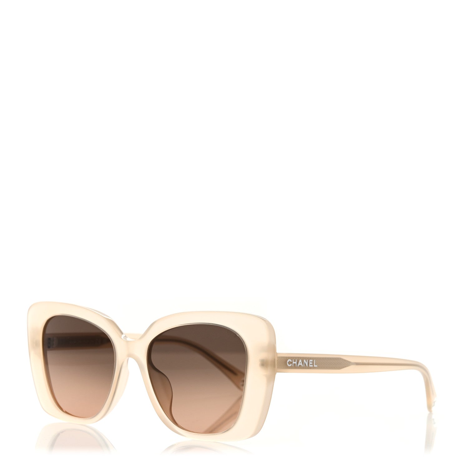 Chanel Acetate Rectangle Sunglasses 5504 Beige 1 of 7