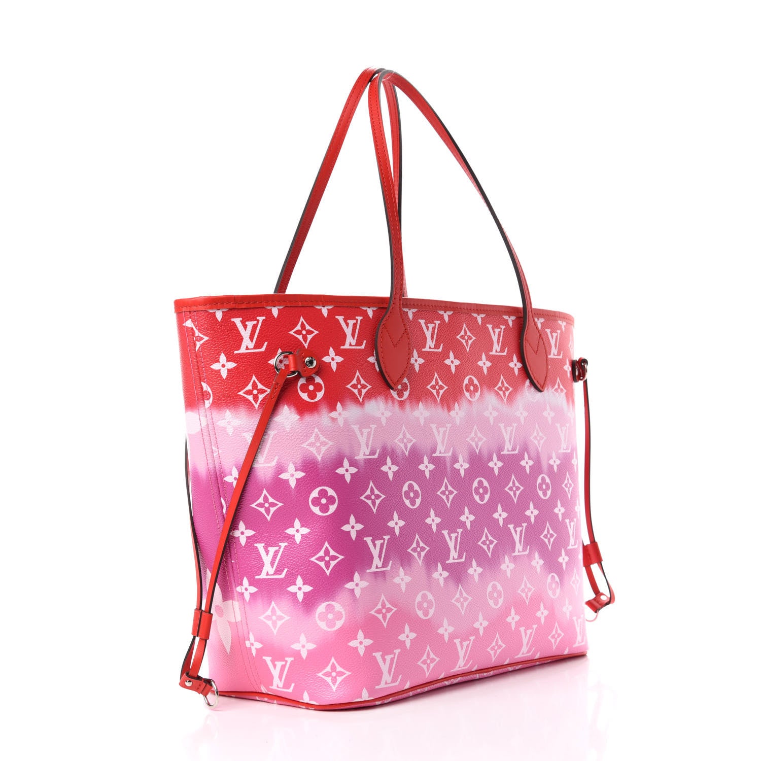 Louis Vuitton Monogram Escale Neverfull MM Rouge 3 of 11