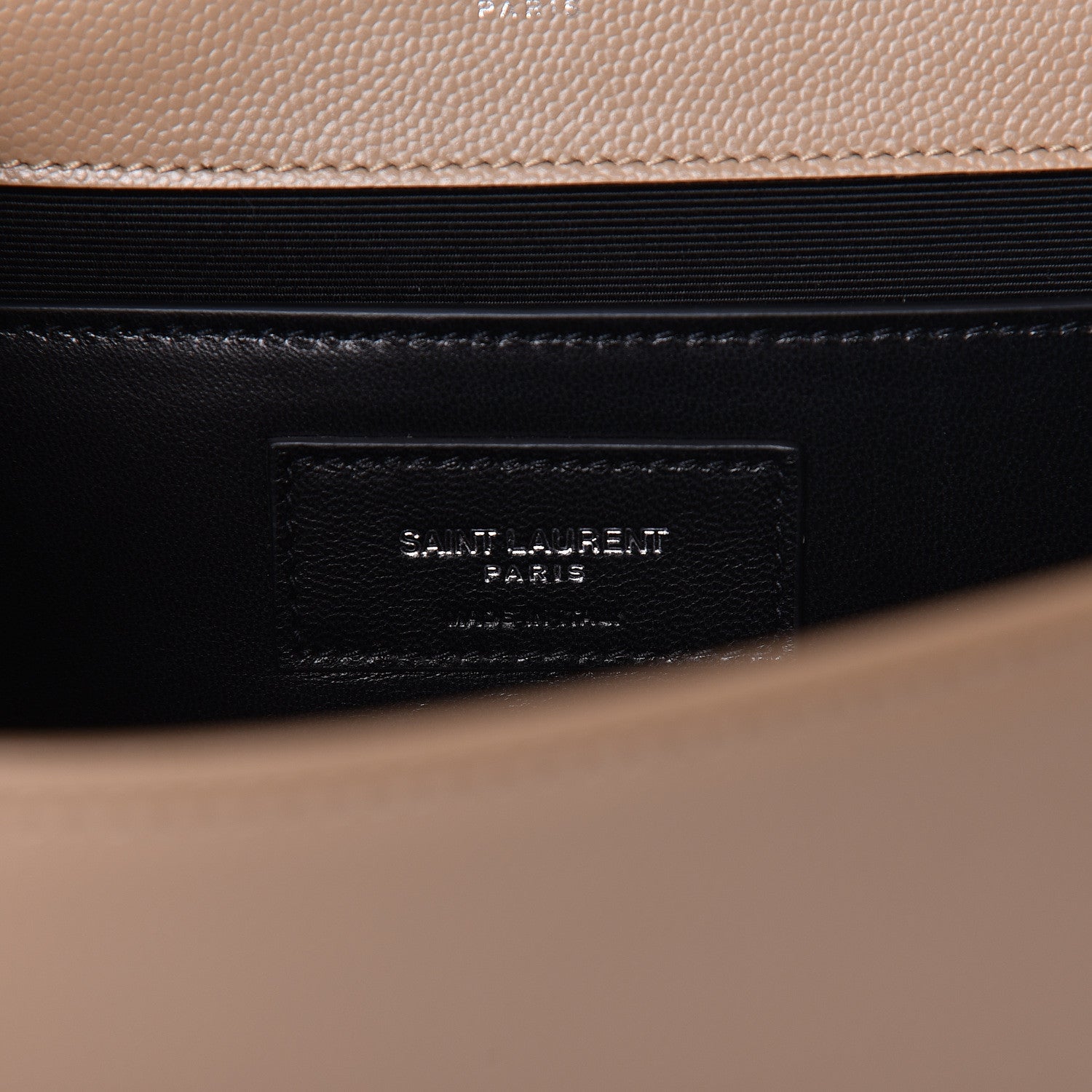 Saint Laurent Grain De Poudre Medium Classic Monogram Kate Satchel Sable Beige 7 of 14