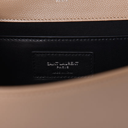 Saint Laurent Grain De Poudre Medium Classic Monogram Kate Satchel Sable Beige 7 of 14