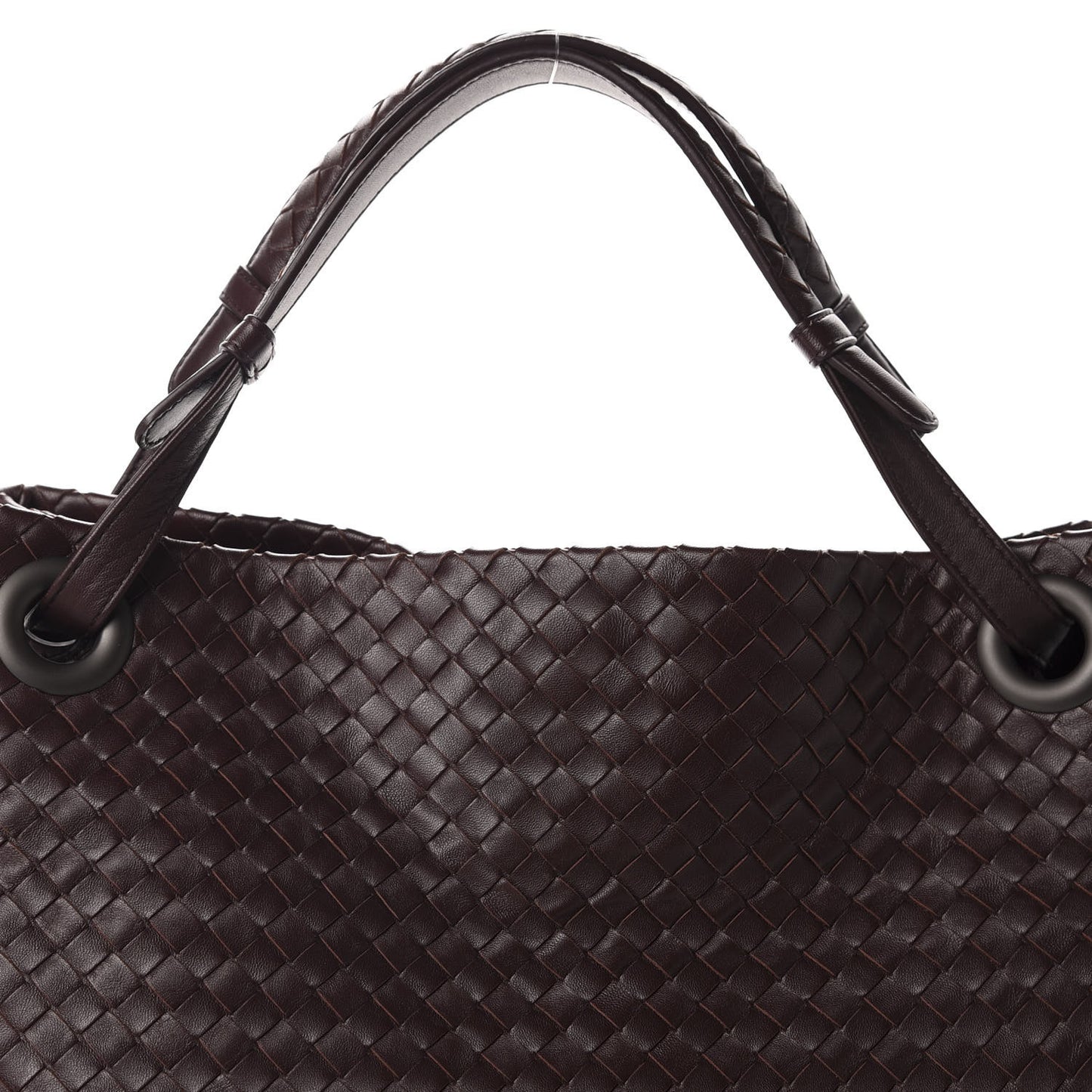 Nappa Intrecciato Garda Bag Dark Barolo