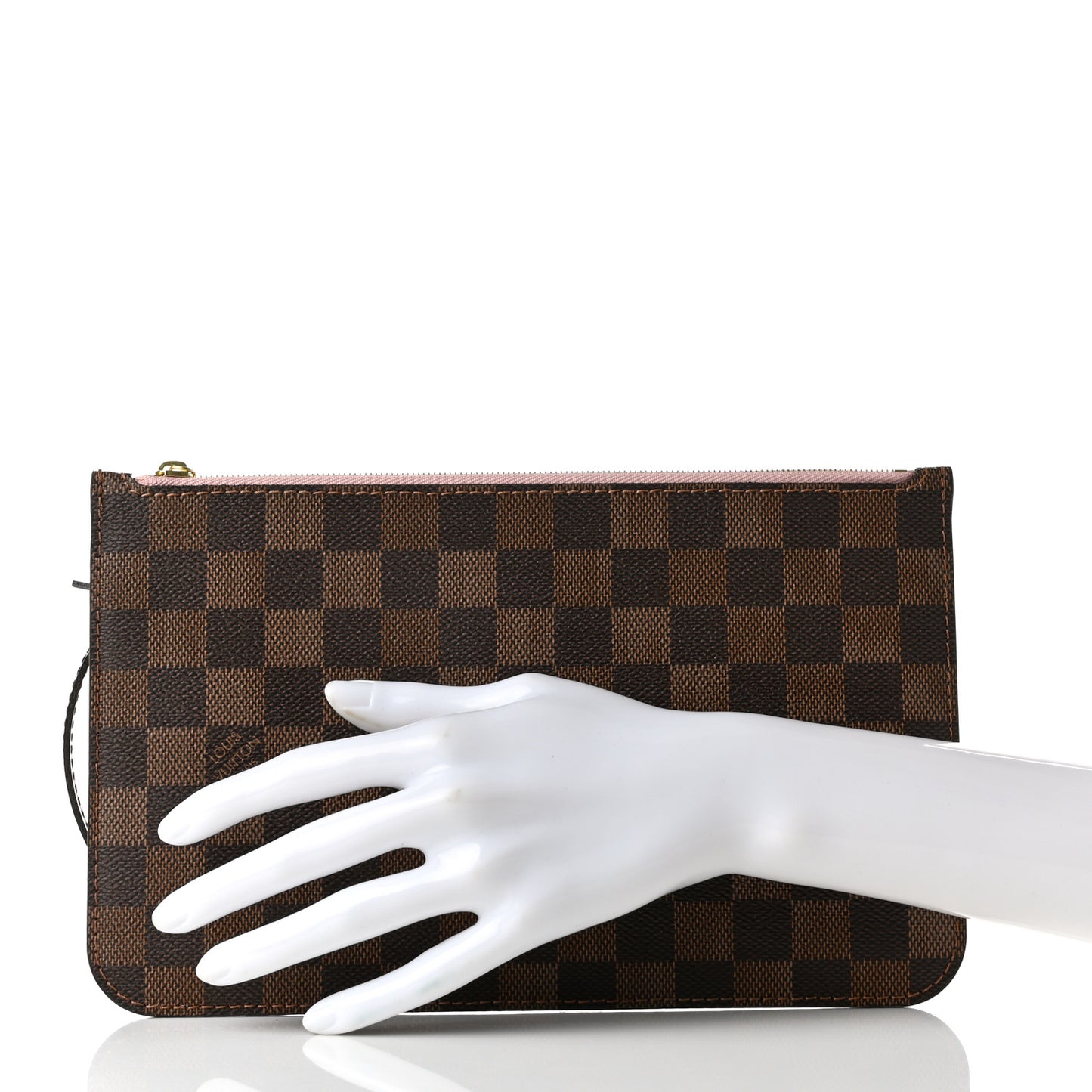Damier Ebene Neverfull MM GM Pochette Rose Ballerine