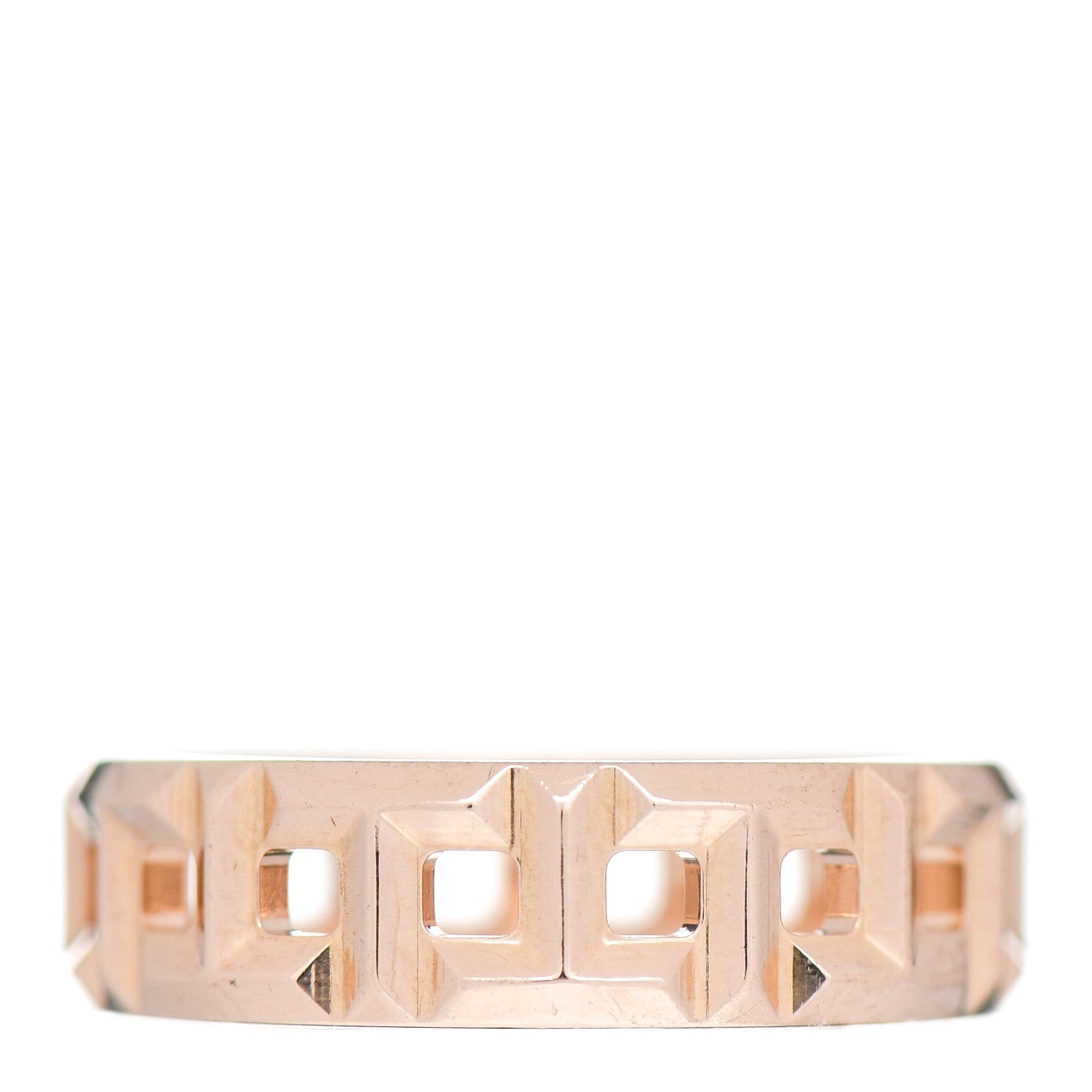 Tiffany 18K Rose Gold Wide T True Ring 54 7 3 of 4