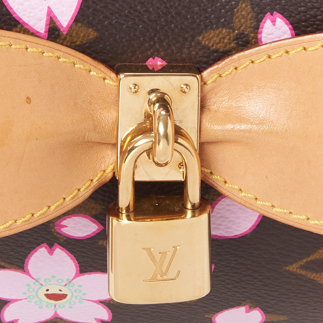 Louis Vuitton Monogram Cherry Blossom Sac Retro Bag Brown 8 of 9