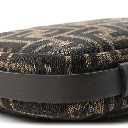 Fendi Fabric Jacquard Vitello Grace FF 1974 Mini Simply Fendi Shoulder Bag Tobacco Moro Ebano 8 of 9