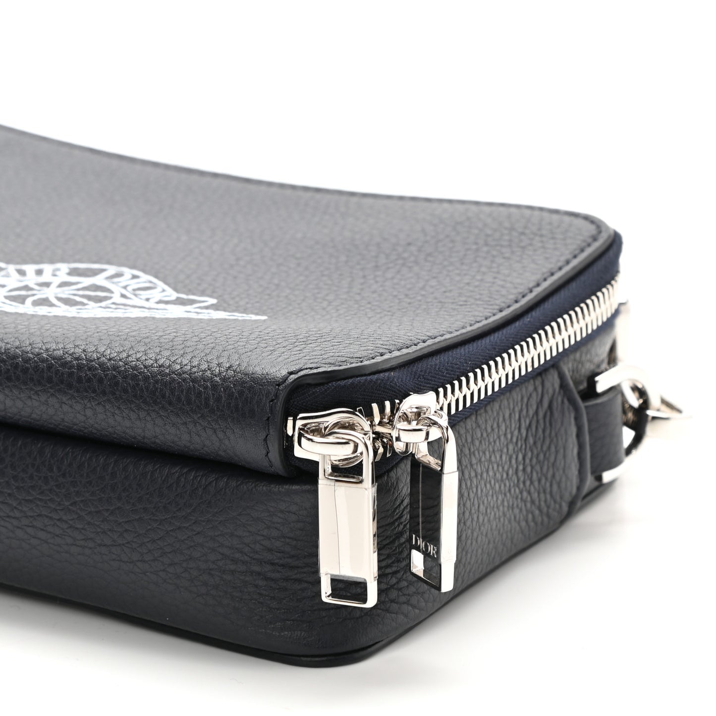 X AIR JORDAN Grained Calfskin Crossbody Blue