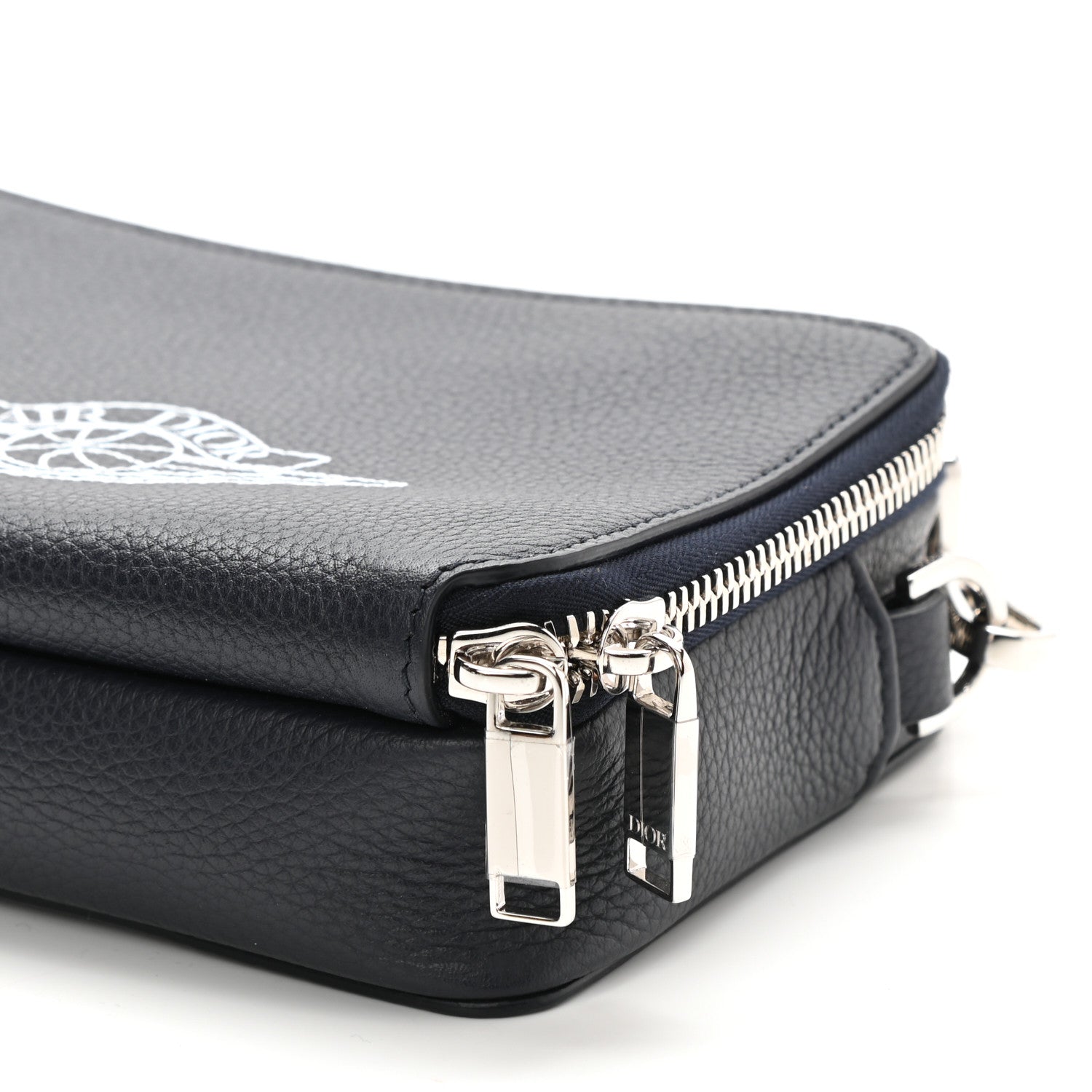 Christian Dior X AIR JORDAN Grained Calfskin Crossbody Blue 8 of 8