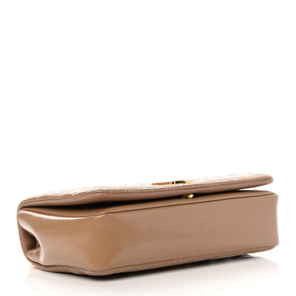 Burberry Patent Quilted Horseferry Print Small Lola Bag Tan 4 of 12