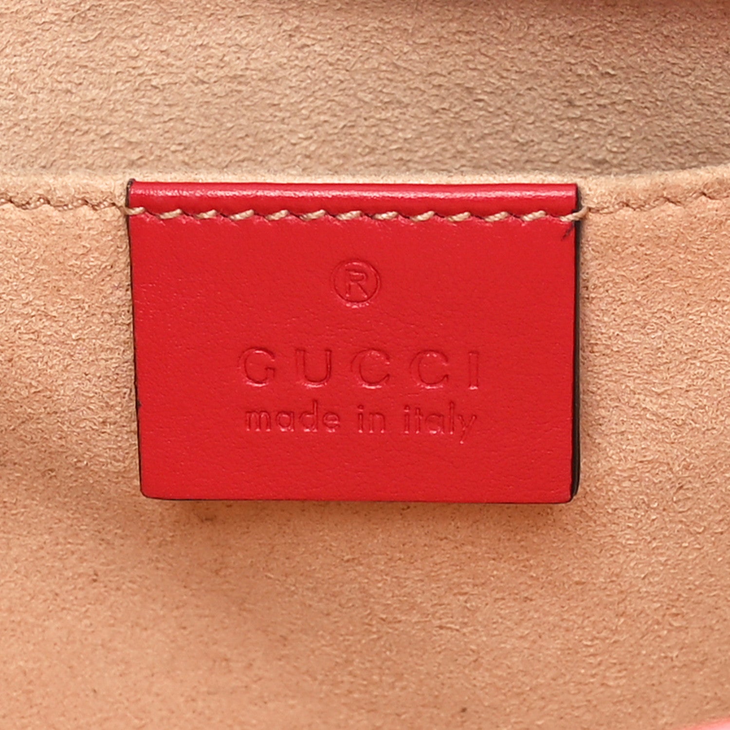 Gucci Calfskin Matelasse Small GG Marmont Chain Shoulder Bag Hibiscus Red 6 of 10
