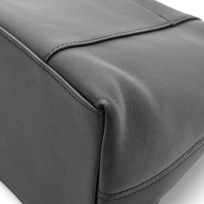 Balenciaga Semi Shiny Smooth Calfskin Monochrome Small Downtown Shoulder Bag Black 12 of 15