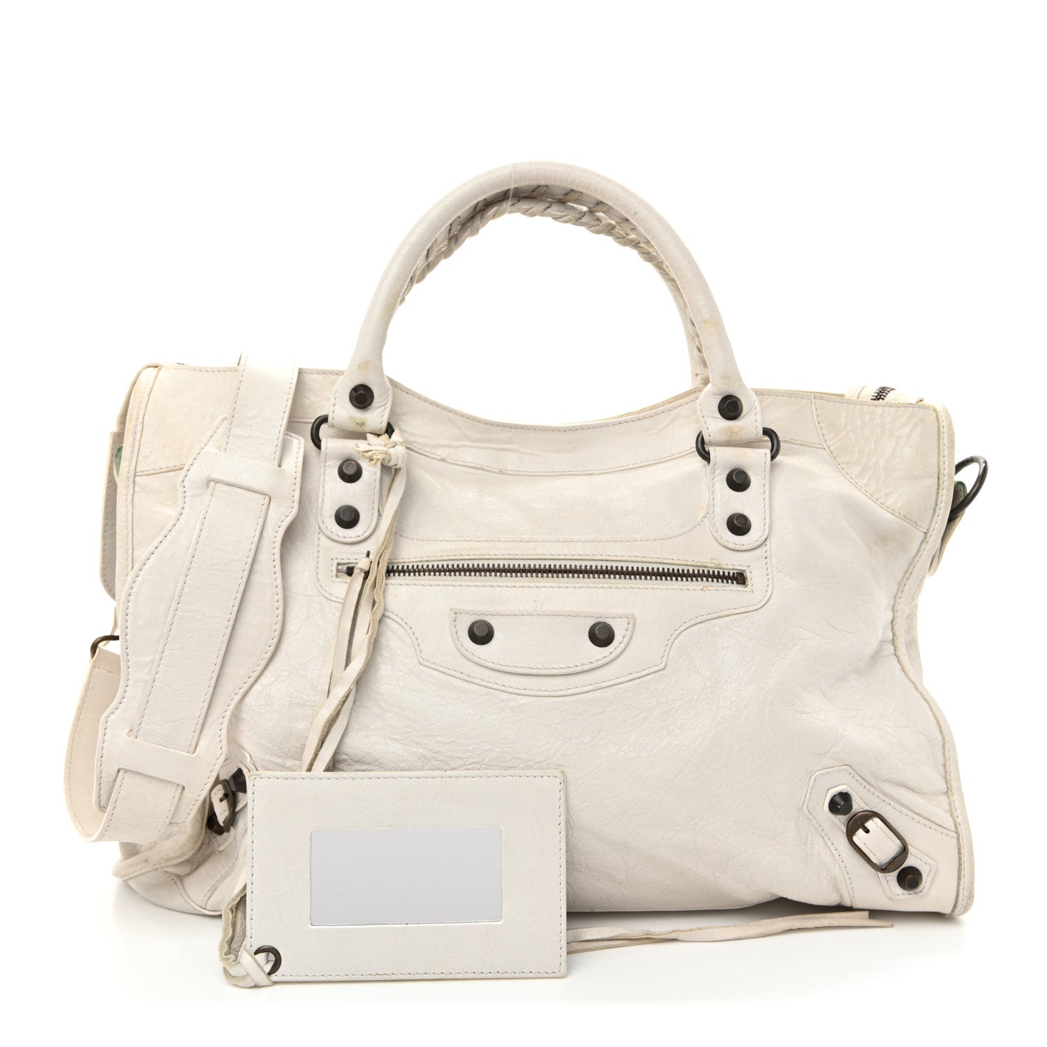 Balenciaga Agneau Classic Hardware City Ivory 3 of 13