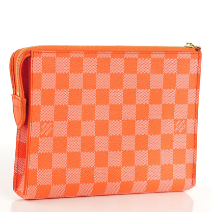 Louis Vuitton Damier Couleurs Element Clutch Piment 3 of 8