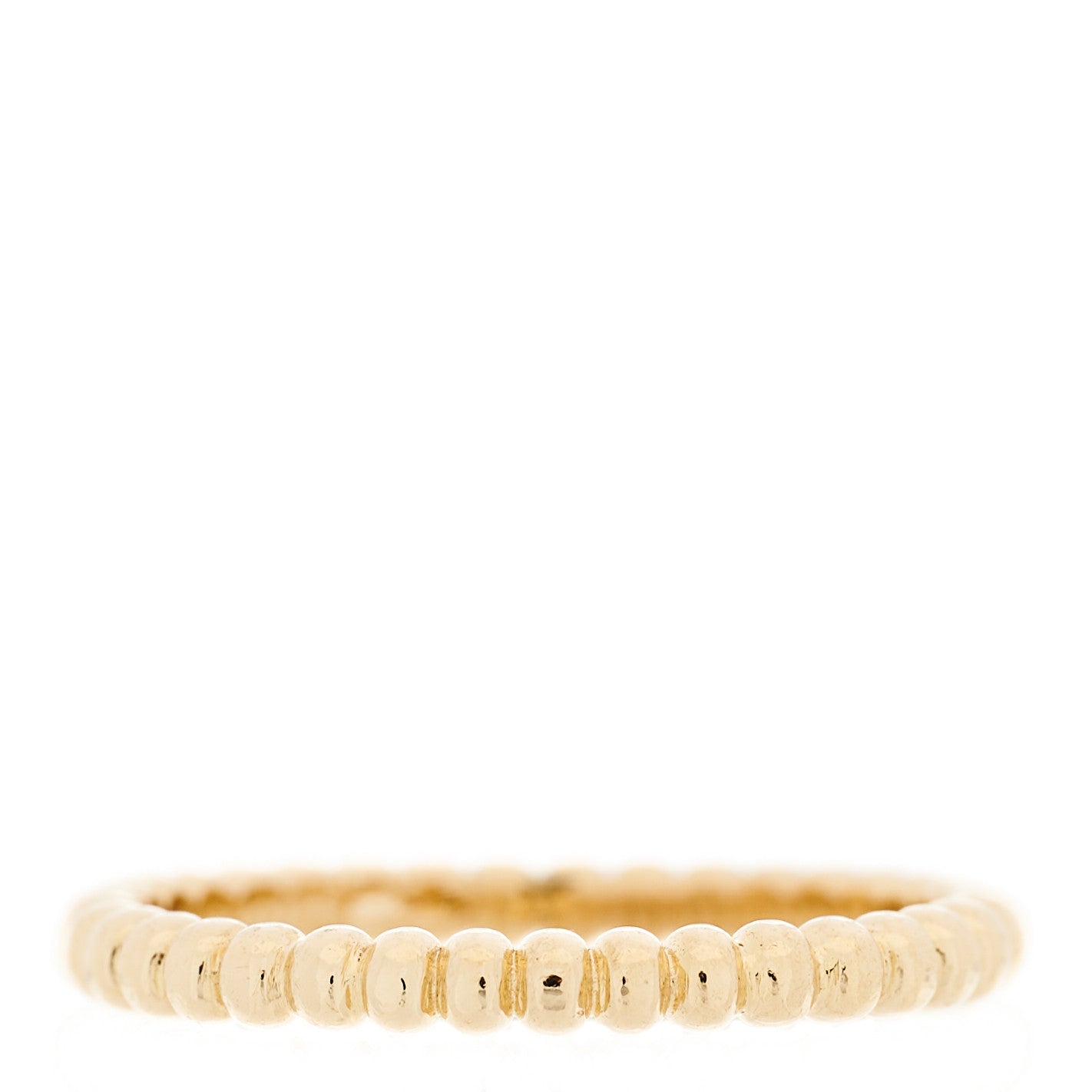 Van Cleef & Arpels 18K Yellow Gold Small Perlee Ring 52 6 3 of 5