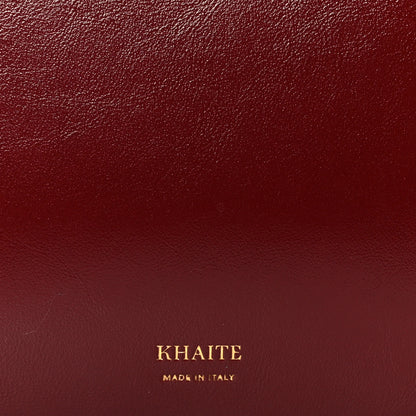 Khaite Crackle Patent Simona Shoulder Bag Oxblood 7 of 9